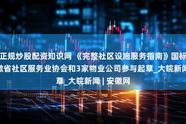 正规炒股配资知识网 《完整社区设施服务指南》国标发布  安徽省社区服务业协会和3家物业公司参与起草_大皖新闻 | 安徽网